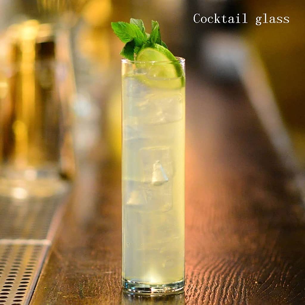 Szklanki Highball Okulary, Kubek szklany, Ołowiu Bezpłatne Okulary do picia Tumblery do napojów Mieszanych, Woda, Juice Piwo, Koktajl (2 szt) Szklanki do wody Szklanka barowa