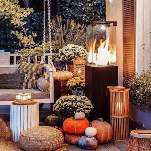 Propane Patio Heater, Portable Outdoor Heater With Locking Wheels Free Rain Cover Adjustable Base,Zone For Backyard, Deck, Garden(Black) - Image 5