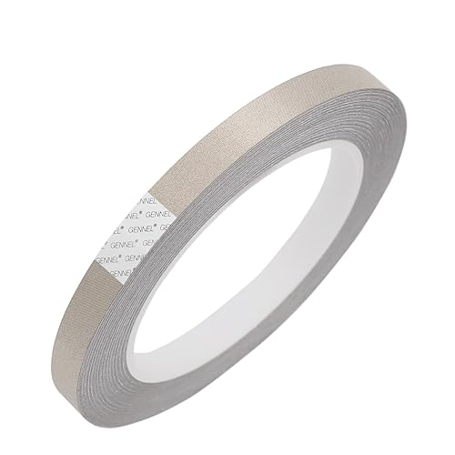 GENNEL Cinta adhesiva de tela conductora de 0.394 in x 65.6 ft (0.4 pulgadas x 65 pies), cinta Faraday para blindaje EMI, bloqueo de señal de