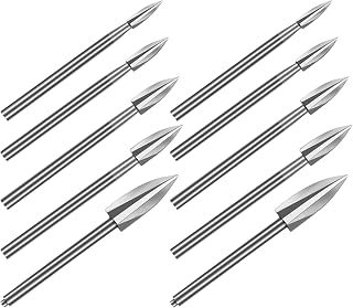 FONDOTIN 10 Stuks Fraises Rotatives Bois pour Outils Rotatifs Électriques Set Polyvalent de Forets de Sculpture et Gravure...