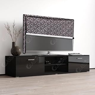 Glassiano Double Use - Transparent & Printed Flap - LED TV Cover 32 Inch, Waterproof, Campatible for All Brands (LG, Sony, Samsung, Vu, Mi, Realme, TCL, Croma)
