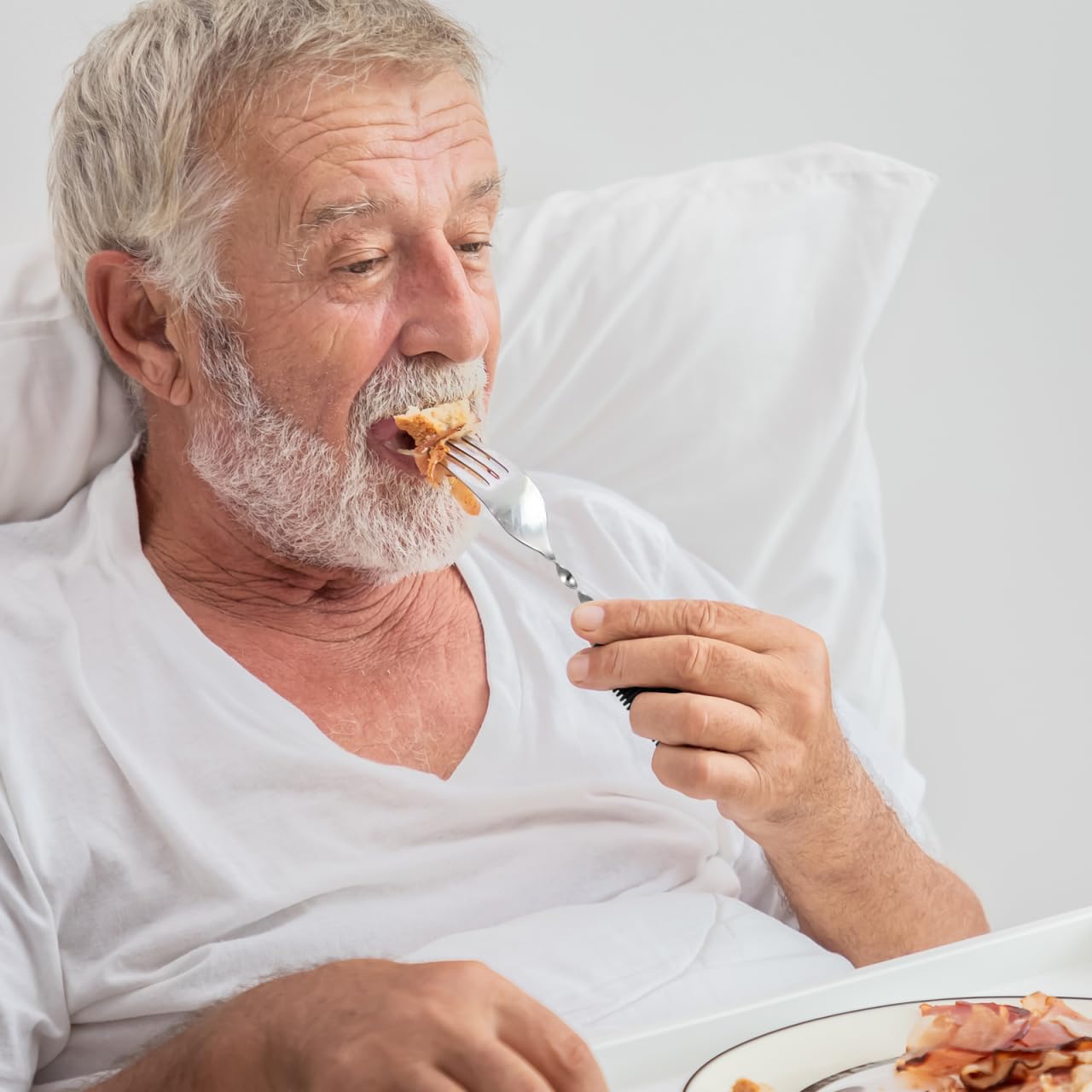 SOLUSTRE Set Di 3 Posate Anziani Utensili Adattivi Pieghevoli Antitremore in Acciaio Inossidabile Con Manico Ergonomico Antiscivolo Per Disabili E Uso Quotidiano