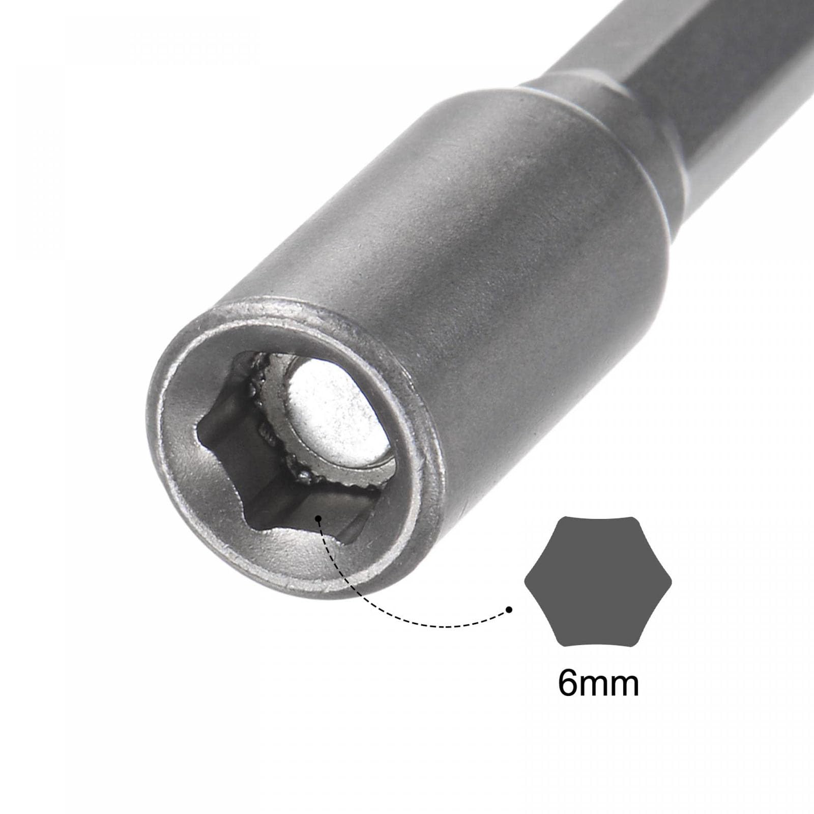 TOP-VIGOR 2Pcs 6mm Nut Setter Driver Drill Bit Set, 1/4 inch Hex Shank Quick Change - Image 3