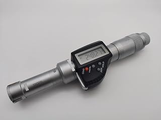 MeterTo 1pcs IP54 Digital Three-Point Jaw Internal Micrometer (Blind Hole) 25-30mm Digimatic Inner Diameter Micrometer Accuracy Â±0.004mm Resolution 0.001mm mm/inch