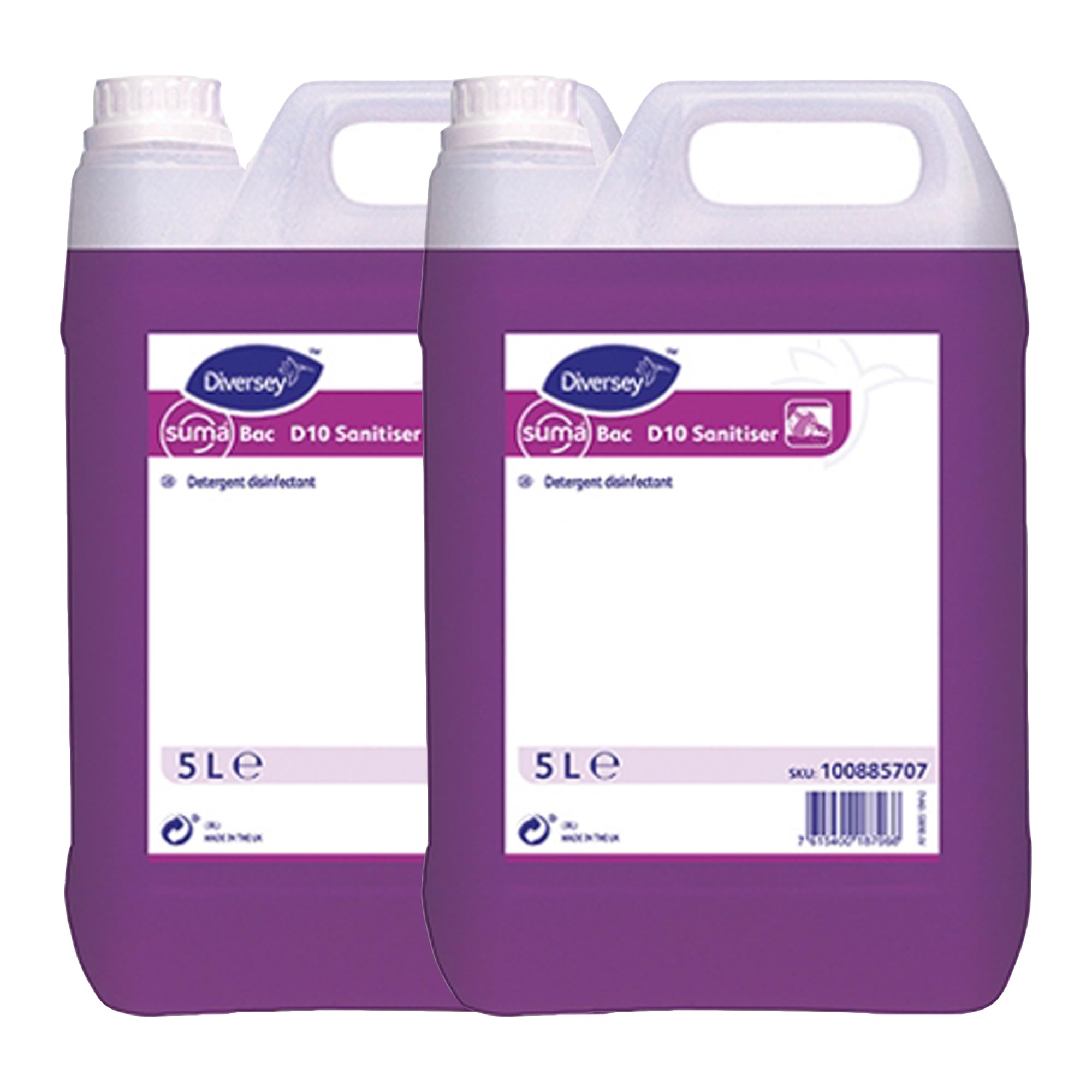 Bac D10 Cleaner & Sanitiser Concentrate - 2 x 5 Litre