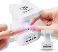 Vista 10 de modelones Mini luz UV para uñas de gel, lámpara de uñas UV, luz de uñas con 2 temporizadores para extensión de esmalte de gel de secado rápido