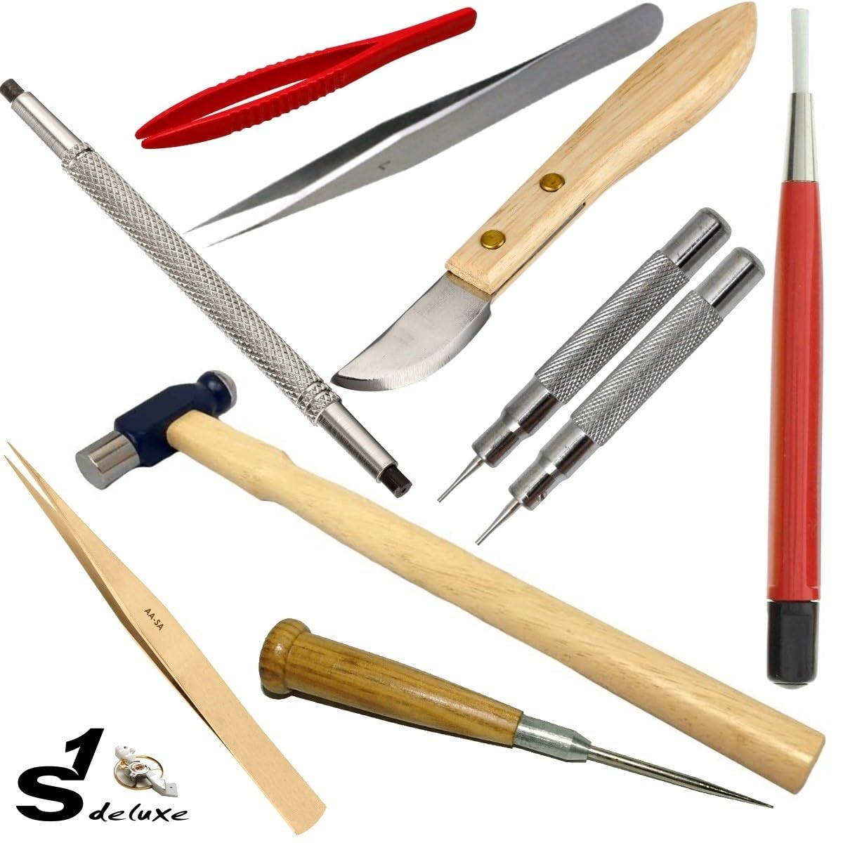 Gran kit de herramientas S1 Deluxe® PRE-LIGHT en estuche para relojero