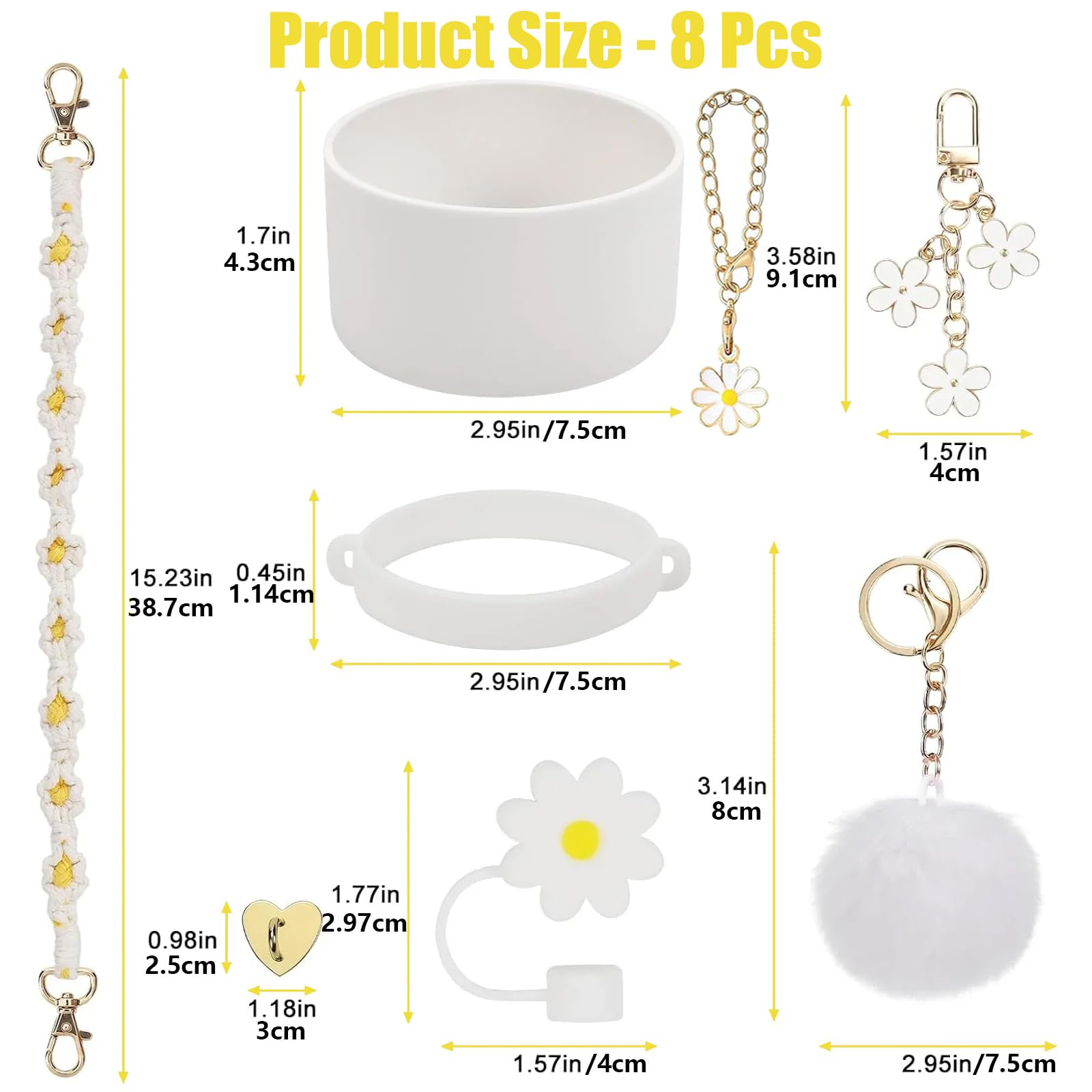 Set di accessori per tazze da 7 pezzi per Stanley, cinturino per