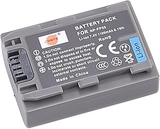 DSTE Electron NP-FP50 NP-FP30 Li-ion Battery Compatible with Sony NP-FP60, NP-FP70, NP-FP71, DCR-DVD203E, DCR-DVD205, DCR-DVD205E, DCR-DVD304E, DCR-DVD305