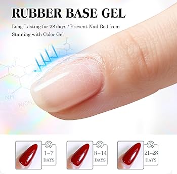 Amazon.com : OXXI Professional 2X15ml Rubber Base Gel,No Wipe Top