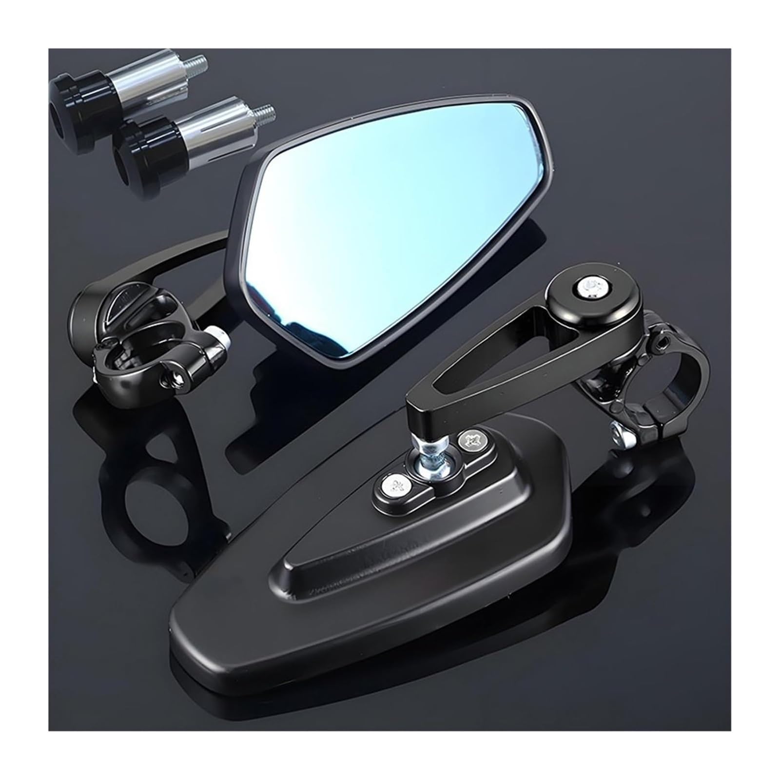 Adaptador Espejo Motocicleta Por R125 1 Par Espejo Retrovisor Motocicleta Manillar Universal Scooter(G)