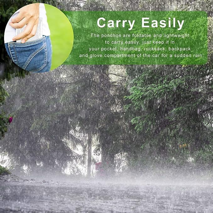 10 pièces Poncho Pluie,Poncho Impermeable Réutilisable Impermeable Femme, Poncho Impermeable avec Chapeau et Manches, Ponchos de Pluie Légers Transparents Femme et Homme pour Festival, Camping