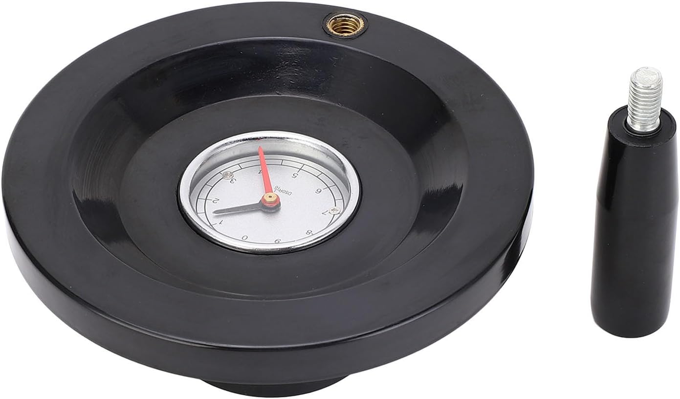 Digital Handwheel 16 X 160mm Aluminum Round Hand Wheel Dial Handwheel with 0 to 9 Indicator for Glass Food Die Casting Machinery
