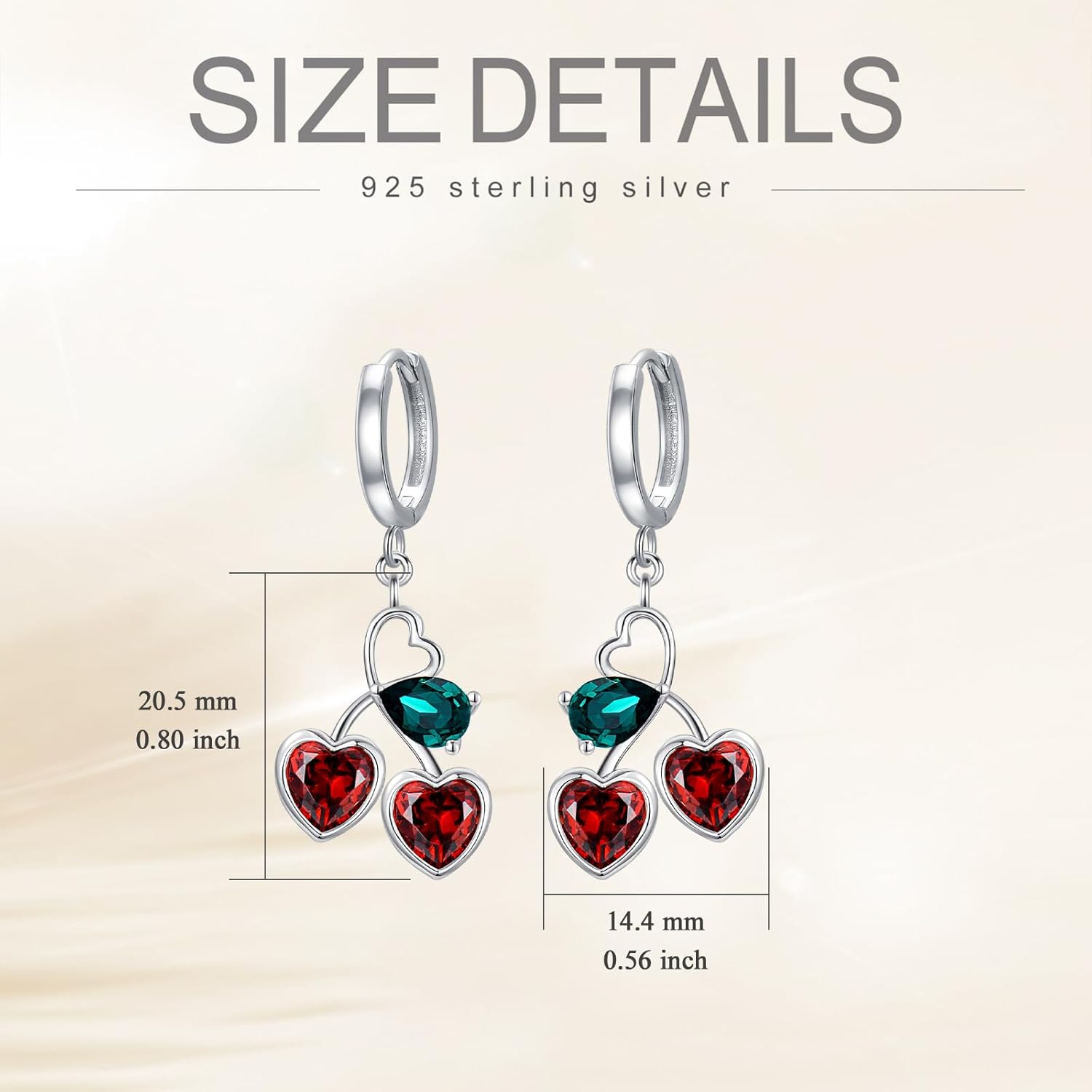 Lemon/Watermelon/Strawberry/Pineapple Earrings 925 Sterling Silver Fruit Hoop Earrings Fruit Jewelry Gift for Women - Image 6