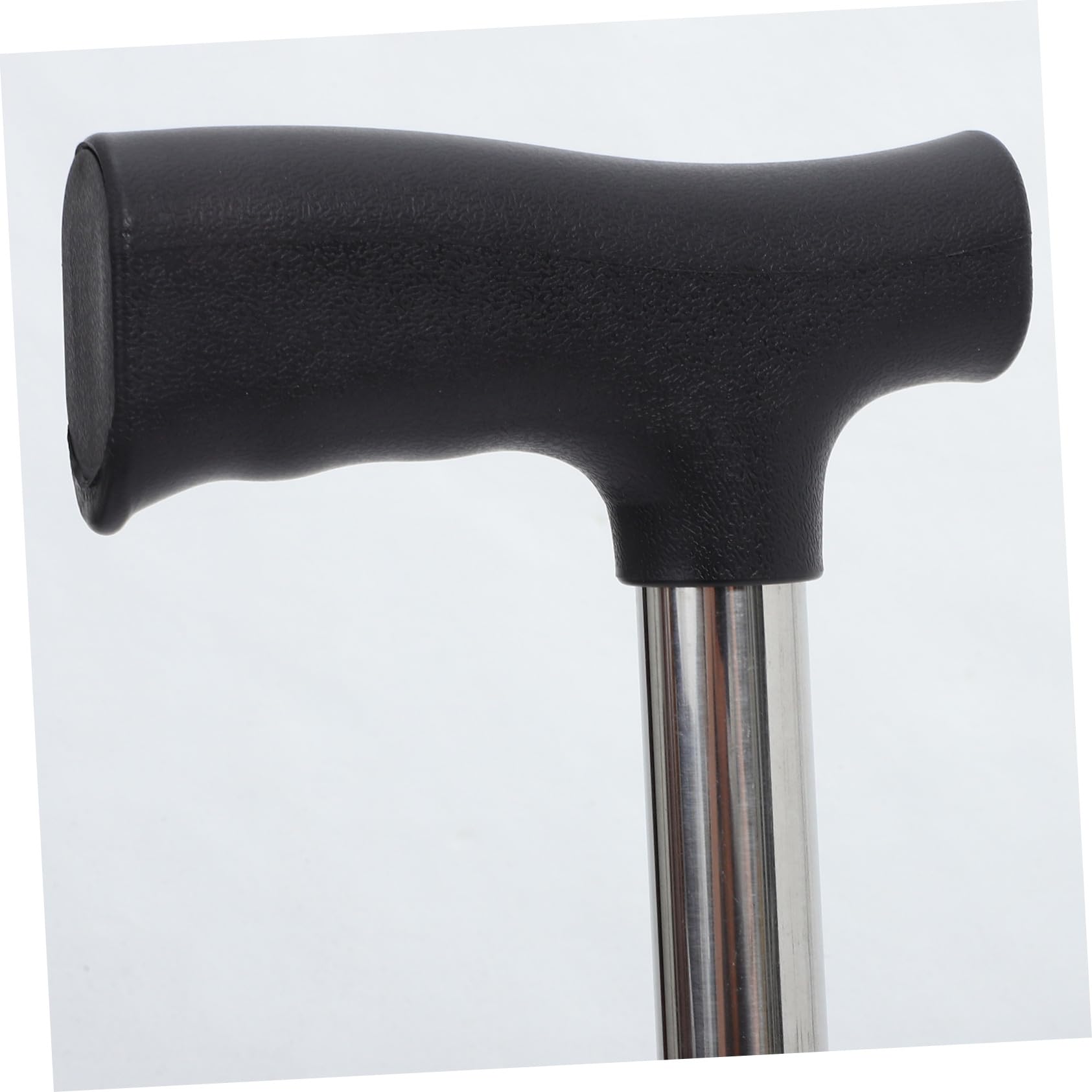 Bastón Ergonómico Ajustable Antideslizante para Caminar con Base Plana de Cuatro Patas y Soporte Adicional, Adecuado para Uso Interior y Exterior por Hombres y Mujeres
