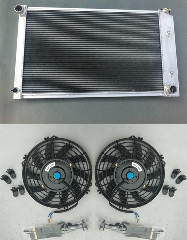 3 Row Aluminum Radiator & Fans for 1970-1981 Pontiac Firebird/Trans Am V8 I6