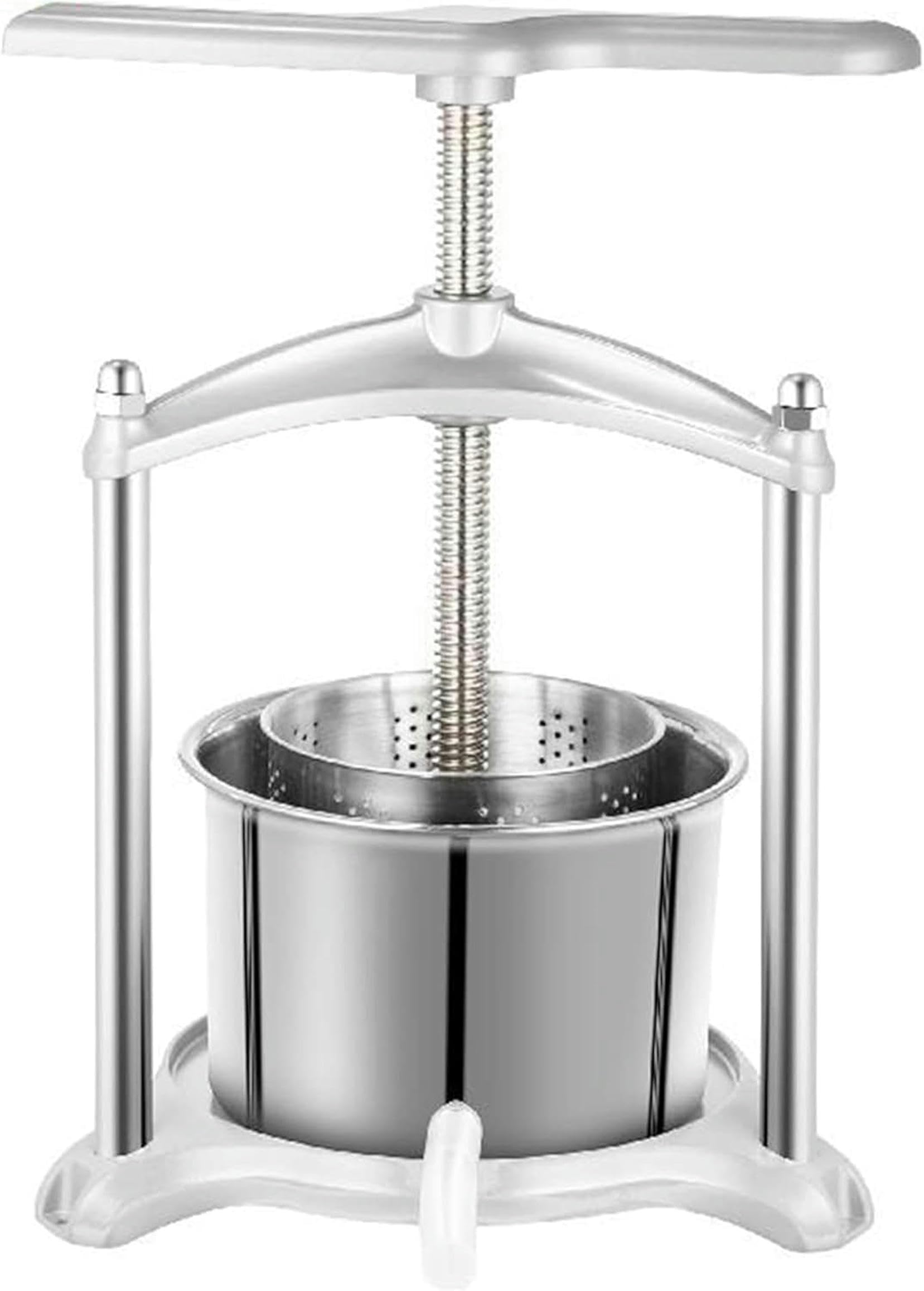 UWYTGF Manual Wine and Fruits,3L Stainless Steel Manual Spermidor for Household Machine,Vegetable Tincture and Cider