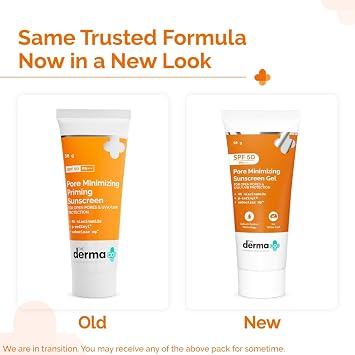 The Derma Co Pore Minimizing Priming Sunscreen with SPF 50 & PA+++ | Reduces Pore Size & Excess Oil | 2-in-1 Primer with SPF | Matte Finish with No White Cast | 1.76 Oz/50g