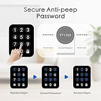 Vista 7 de WELOCK Cerradura Inteligente WiFi para Puerta, Perilla de Entrada sin Llave 5 en 1 con Seguridad de Bloqueo Automático, Control de Aplicación