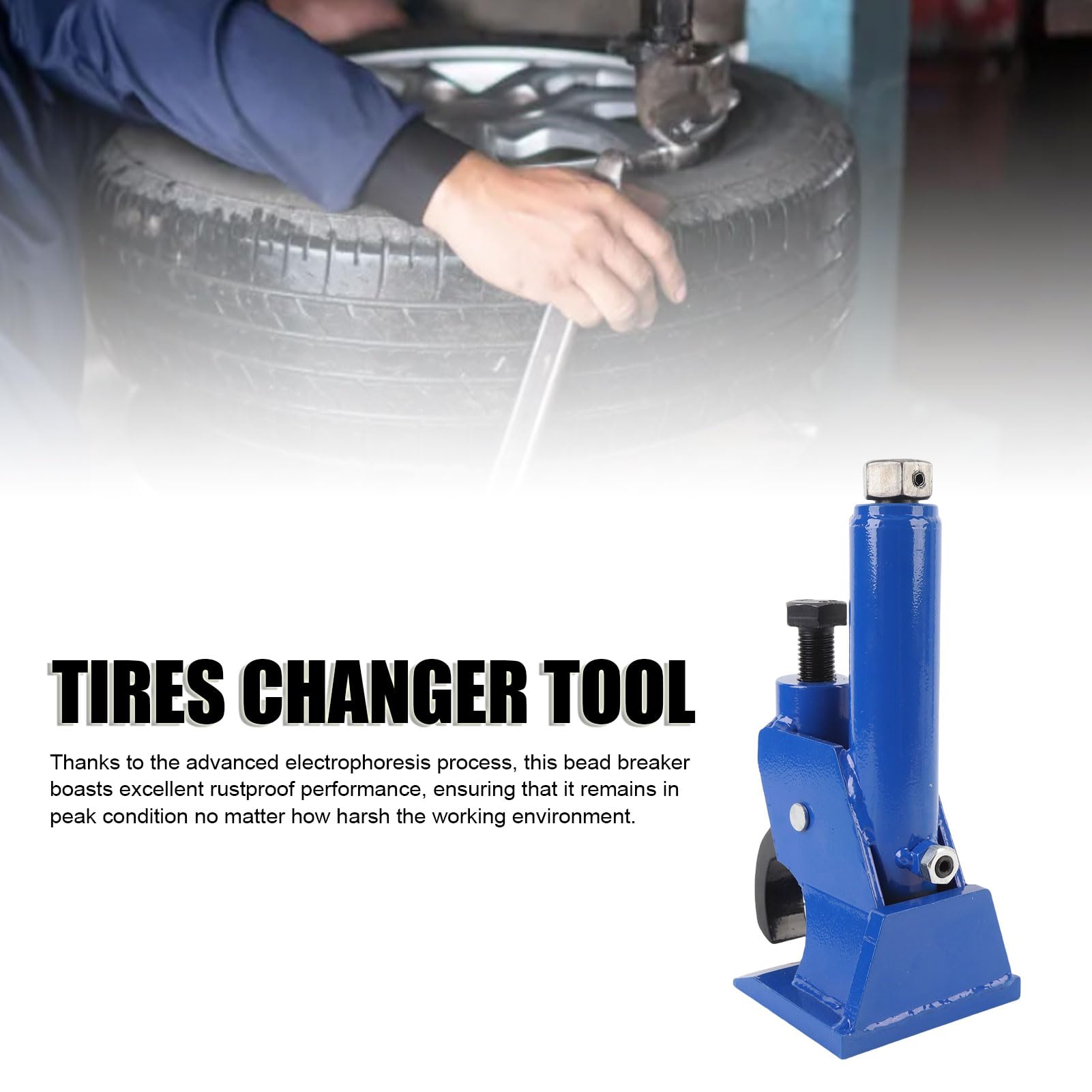 Haofy Outil Portatif Compact de Réparation de Pneu de Briseur de Perle de Pneu en Acier 45 pour Les Magasins Automobiles