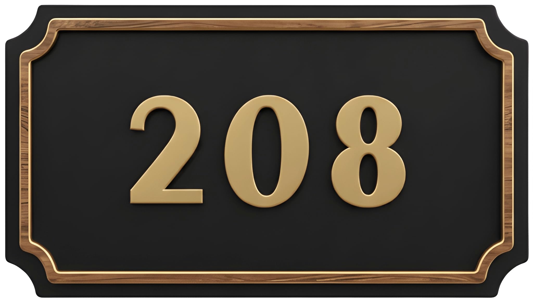 Number Plate for Home, Hotel, Room, Hospital, Apartment, Customisable, Premium Wood and Acrylic Combinaton, Standard Sizes, Water Proof, Self Adhesive. (51)-image-44