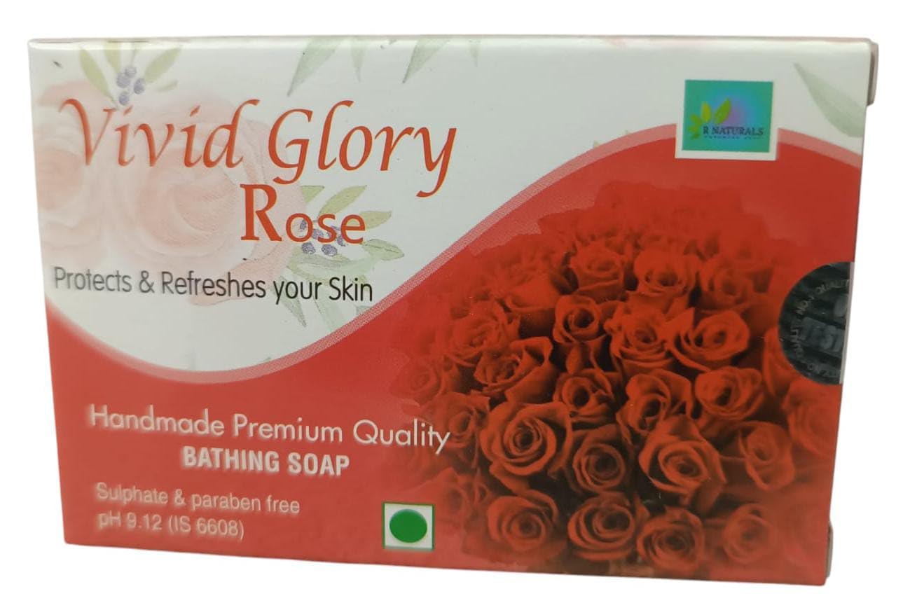 Buy Vivid Glory Rose Body Soap | Natural Bathing Bar for Soft