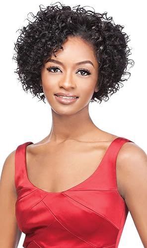 Outre Velvet Short Series 3PCS Curly Texture Remi Huaman Hair Weaves - ANGEL CURL (DRDBL)