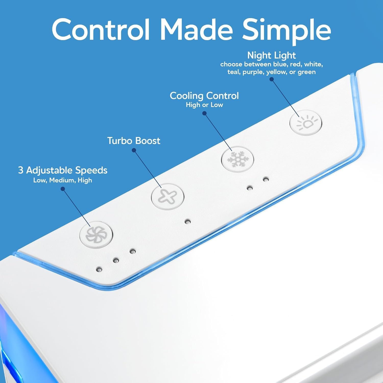 ONTEL Arctic Air Personal Space Cooler, Portable Air Conditioner | The Quick & Easy Way to Cool Any Space, As Seen On TV