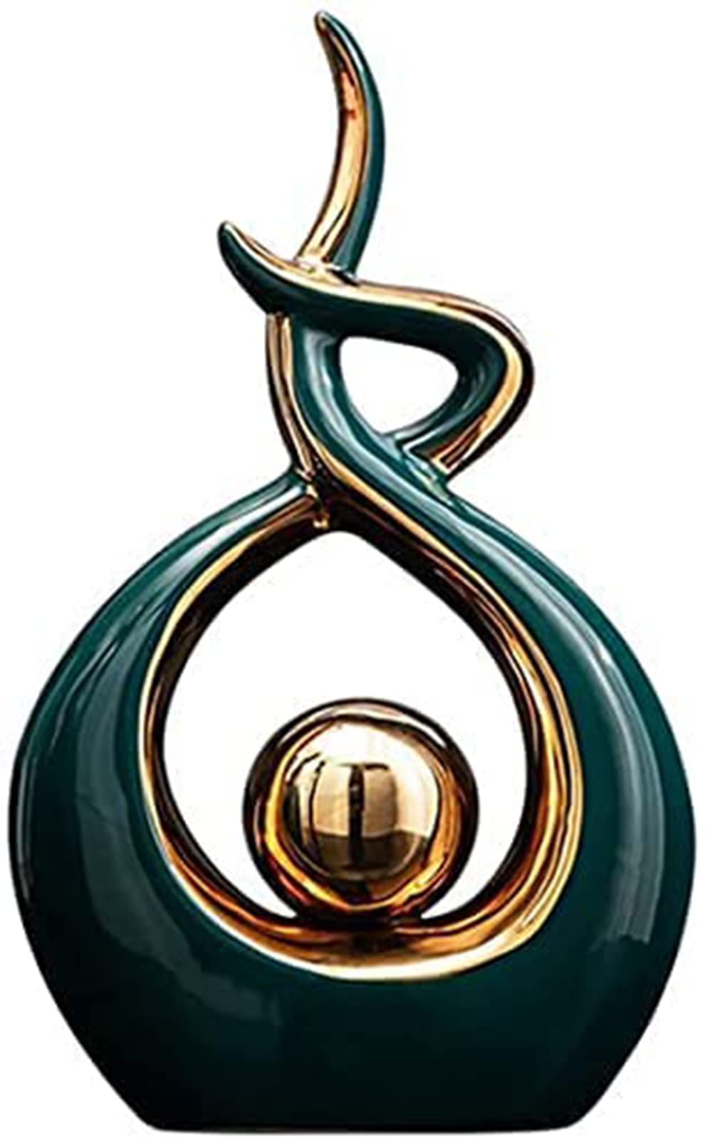 jaffiust home decoration modern abstract art ceramic statue dining table decoration dining room living room office center decoration (S size)…