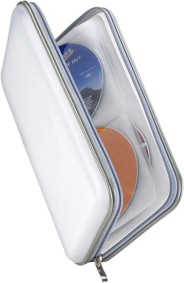 72 Capacity Heavy Duty CD DVD Blu-ray Media Case Storage Holder Organizer Wallet(Clear)