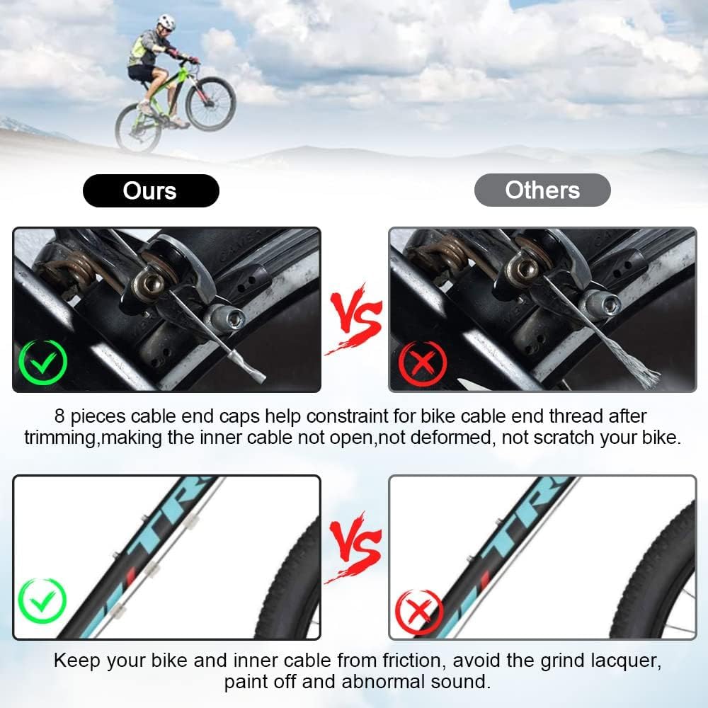 Tyenaza Cavo Cambio Bici, Cavo Cambio Bici Inox, 10 Pezzi Cavo Cambio Bici Cavo Cambio Strada Cavi Cambio Bici Premium Kit Cavo Cambio Bicicletta per Mountain Road City Bicycle