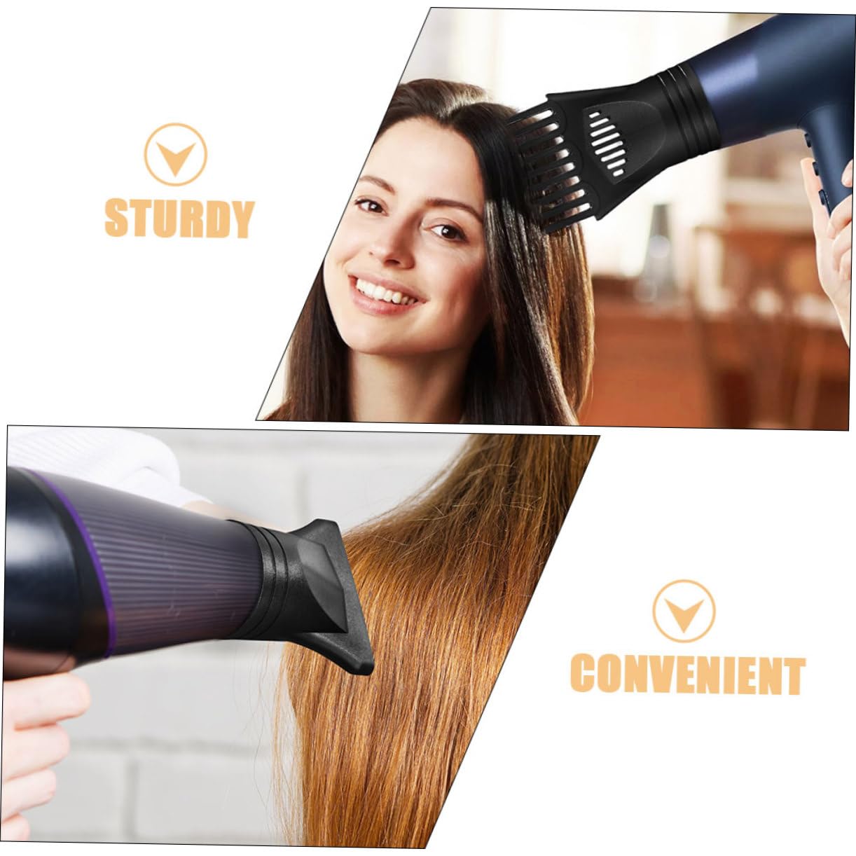 5 Sätze Haartrocknerzubehör Föhn Austausch der schmalen Düse lockig Haartrocknerdüse Fonds Universaldüsen Haartrockneraufsatz Aufsatz für Haartrockner Nylon Black