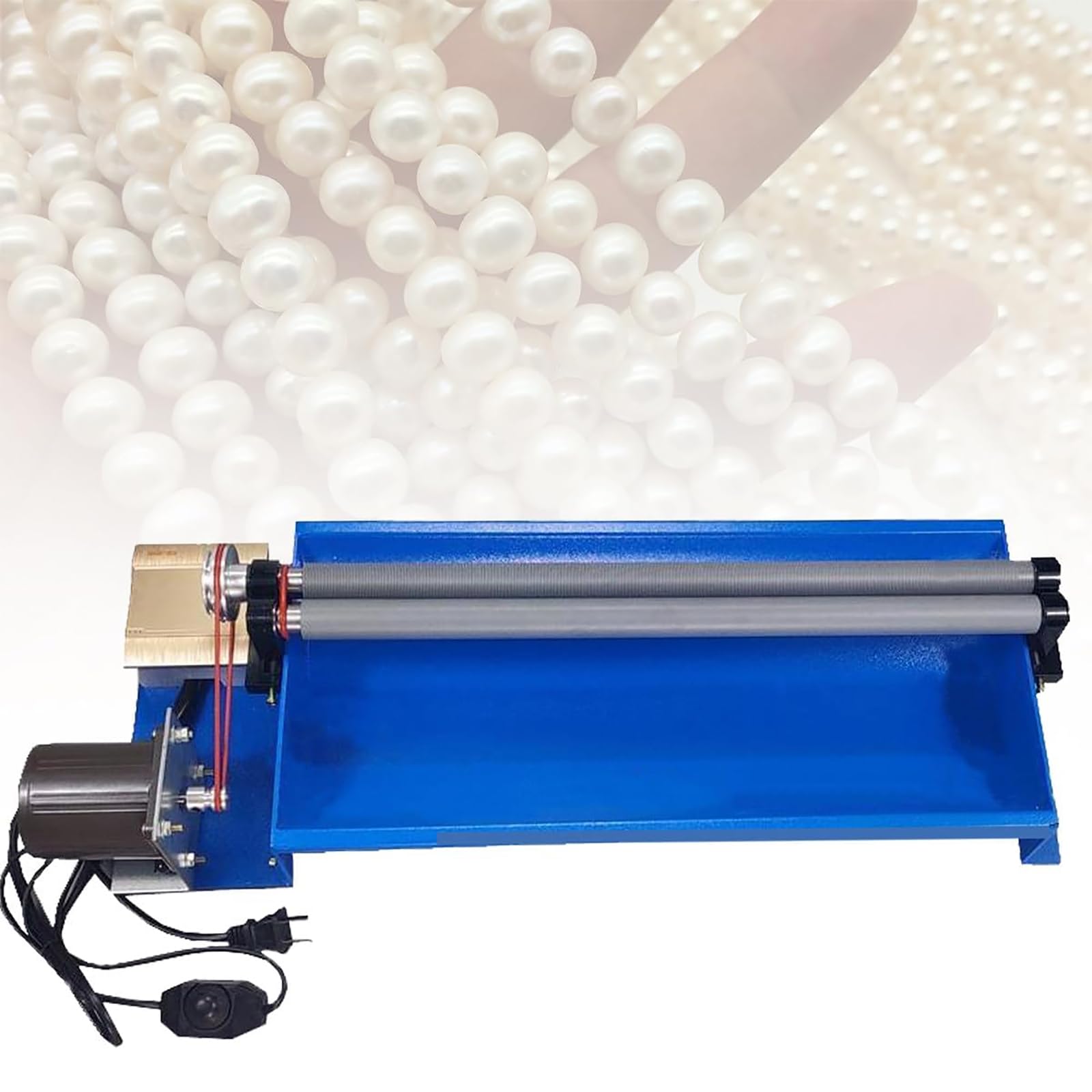 MYFTNP Automatic Beading Machine, Stainless Steel Electric Bead Spinner, Speed: 1600rpm, Jewelry Diameter: 4-10mm, Fast Beading Speed, Suitable for DIY Enthusiasts and Jewelers
