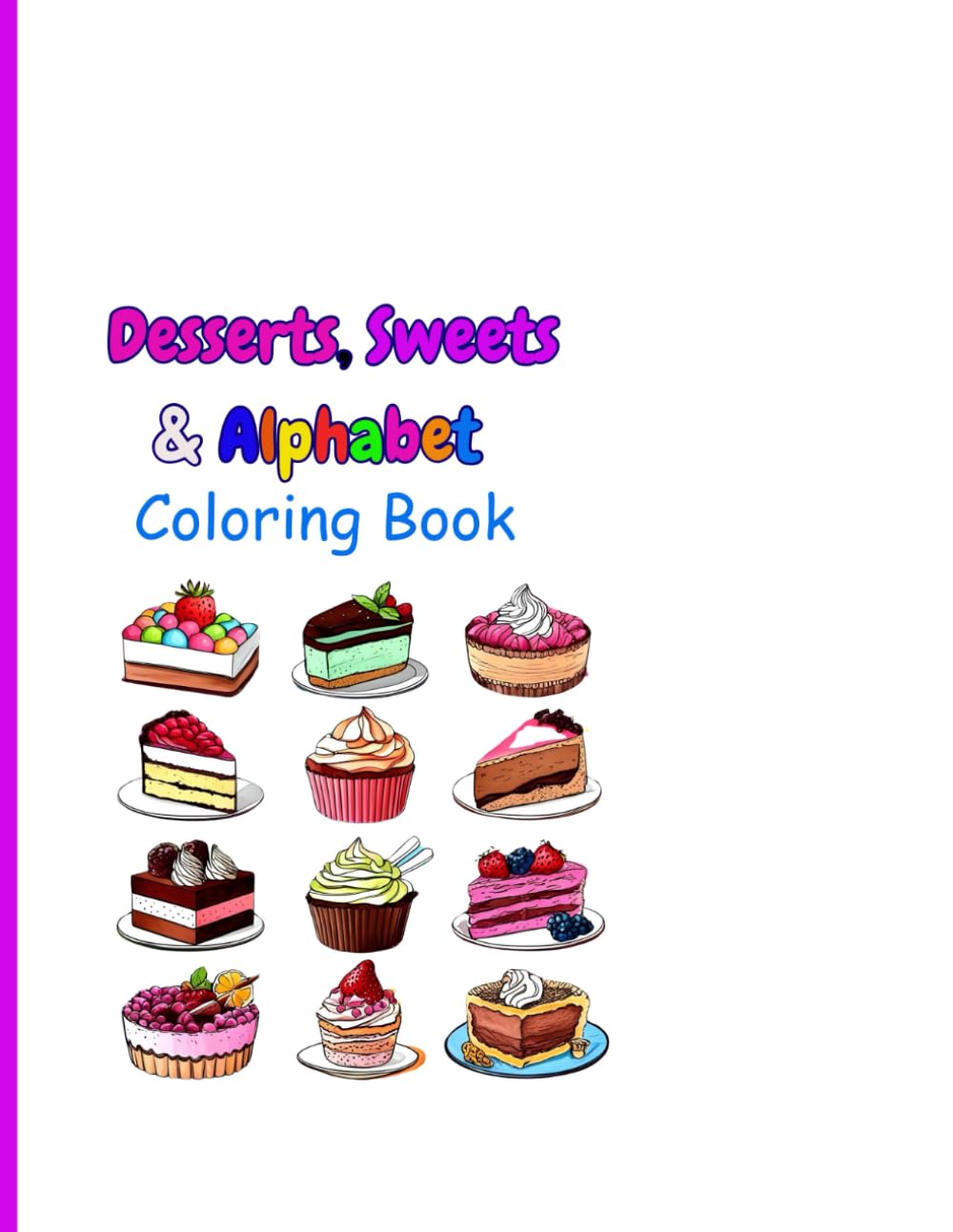 Dessert & Sweets Coloring Book