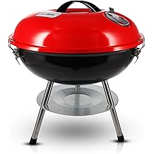 Gas One &ndash; 14-inch Portable Barbecue Grill with 3-Point Locking Lid for Heat Preservation &ndash; Dual Venting System &ndash; Small Charcoal Grill for Backyard, Camping, Boat