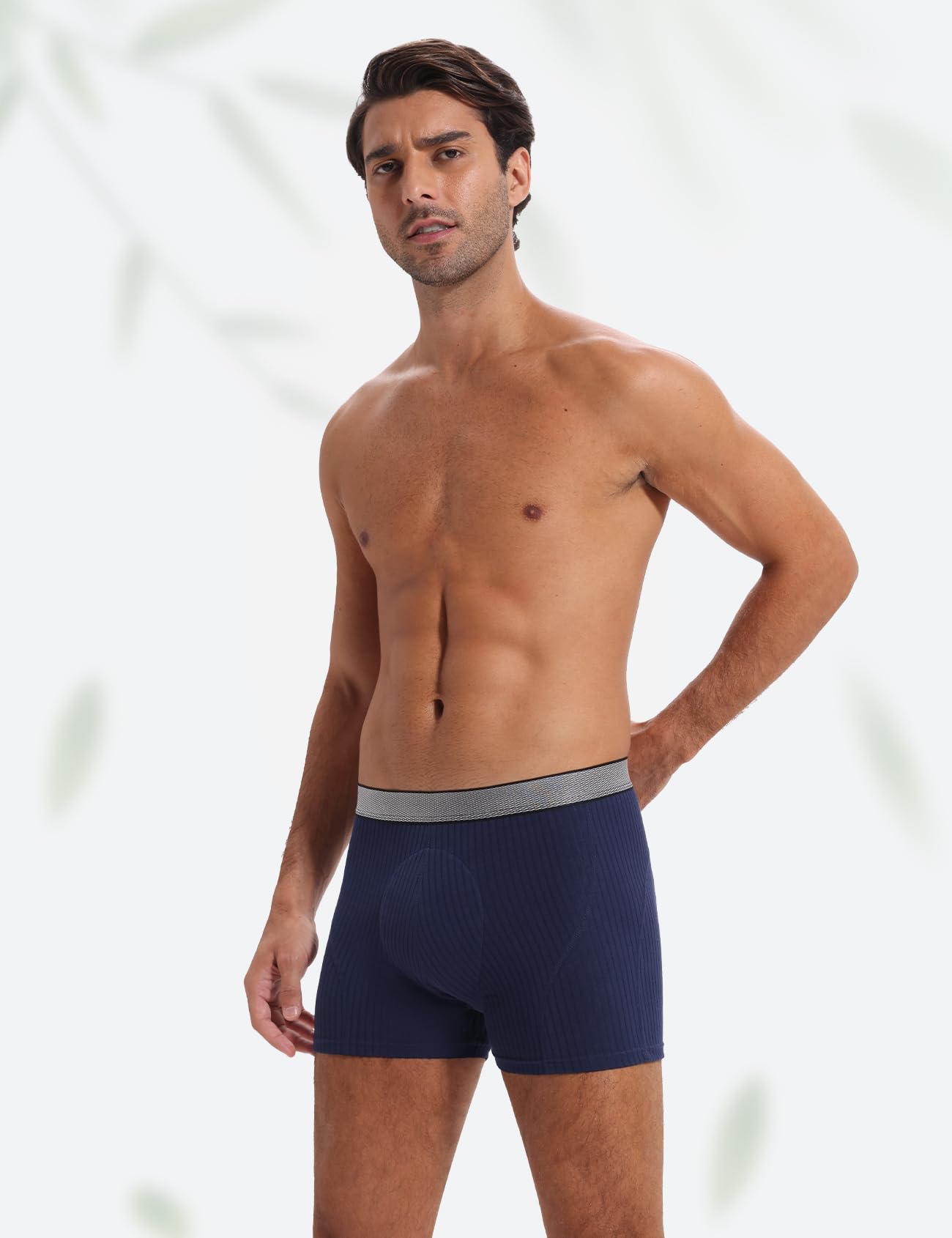 Carer 3er Pack Inkontinenz Pants Männer Bambus 160 ml Absorptionskapazität verbesserte Boxershorts Herren Waschbar Auslaufsicher Weich Atmungsaktiv Komfort Funktionsunterwäsche Blau Größe L