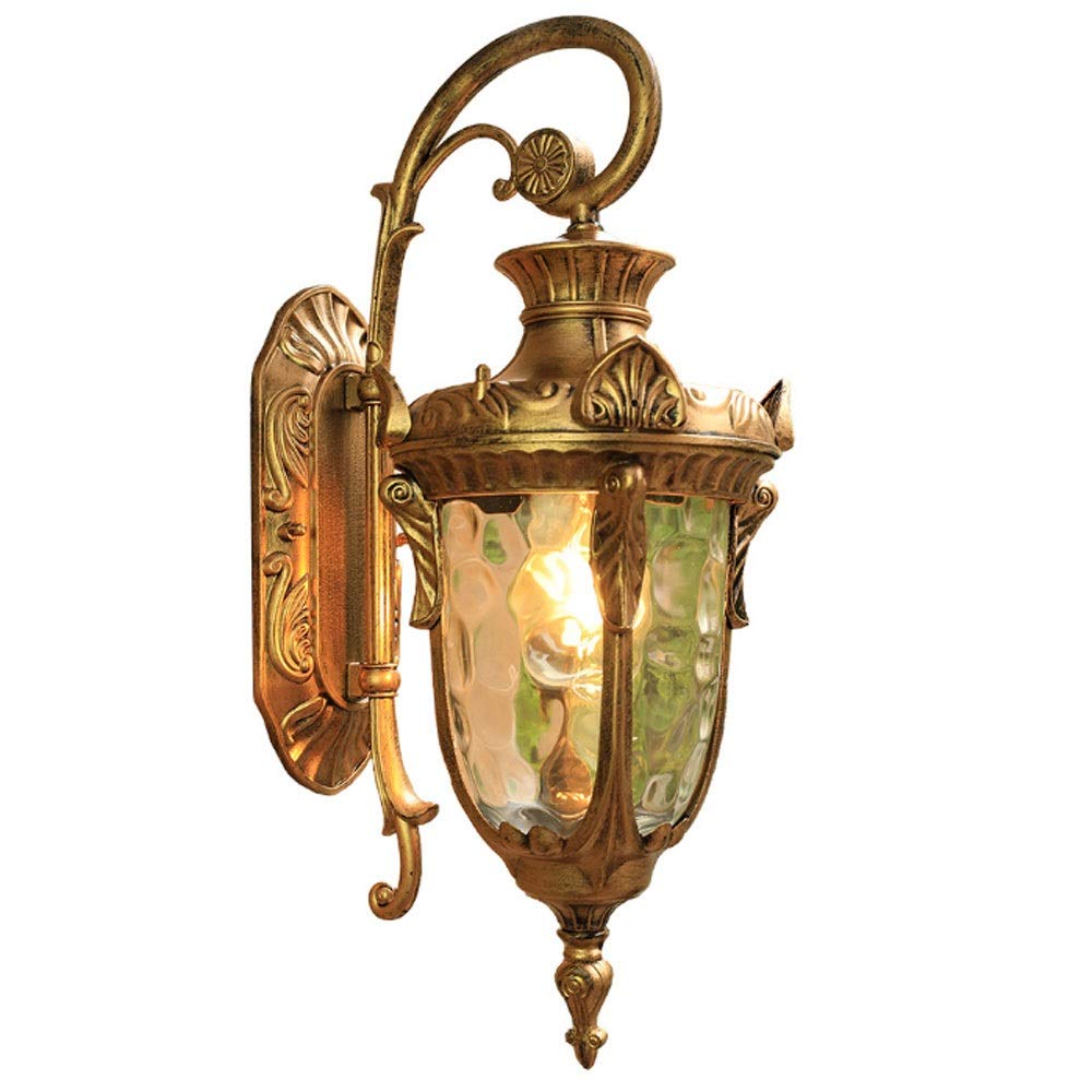 Applique étanche extérieure LED en verre d'eau au design vintage noble pour façade