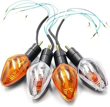 Front Rear Turn Lights Fit For Motorcycle H CBR600RR 09-17 CBR1000RR 08-16 CBR600F 11-12 F 250 10-12 CBR 600RR 1000RRAmber Lens