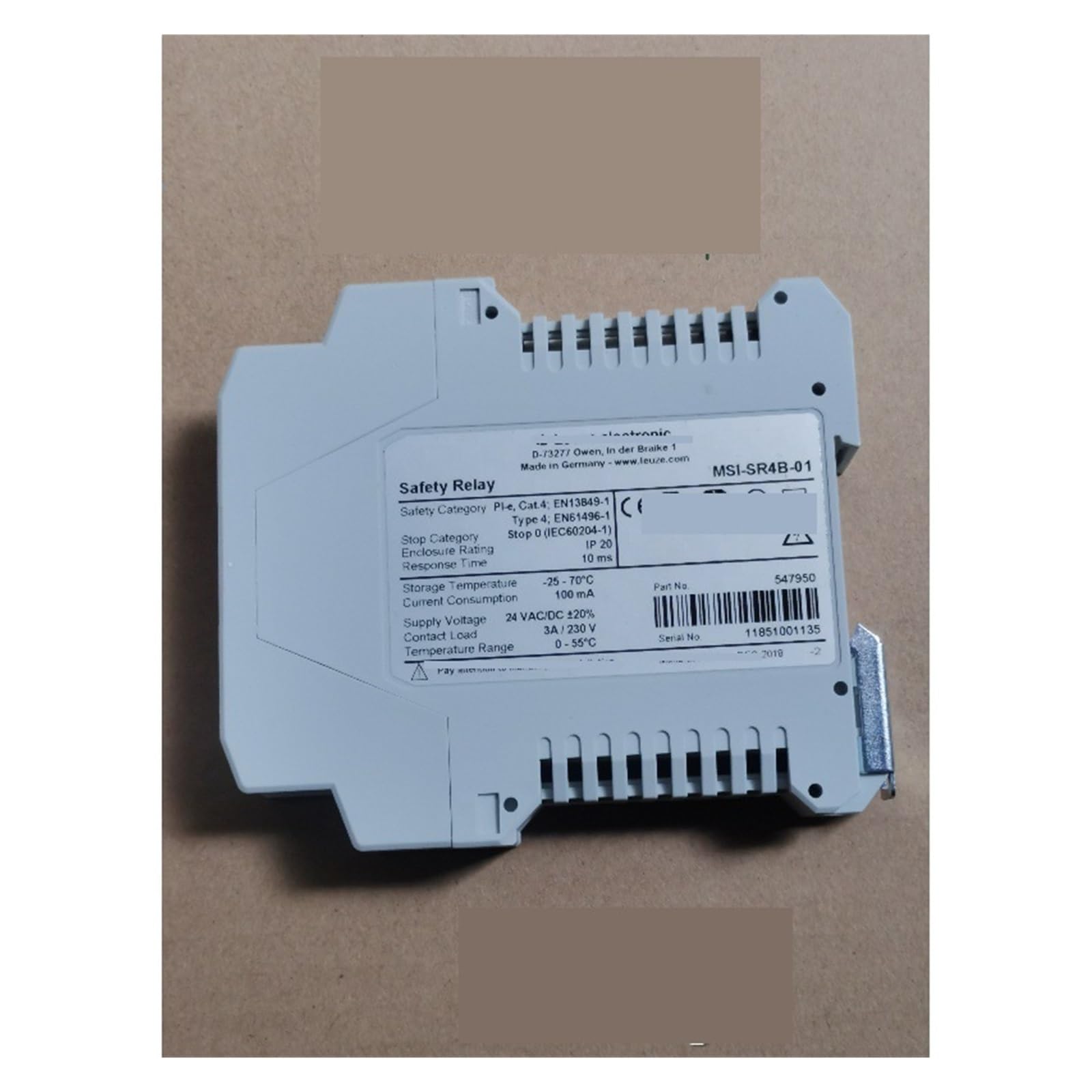 Relais de sécurité MSI-SR4B-01