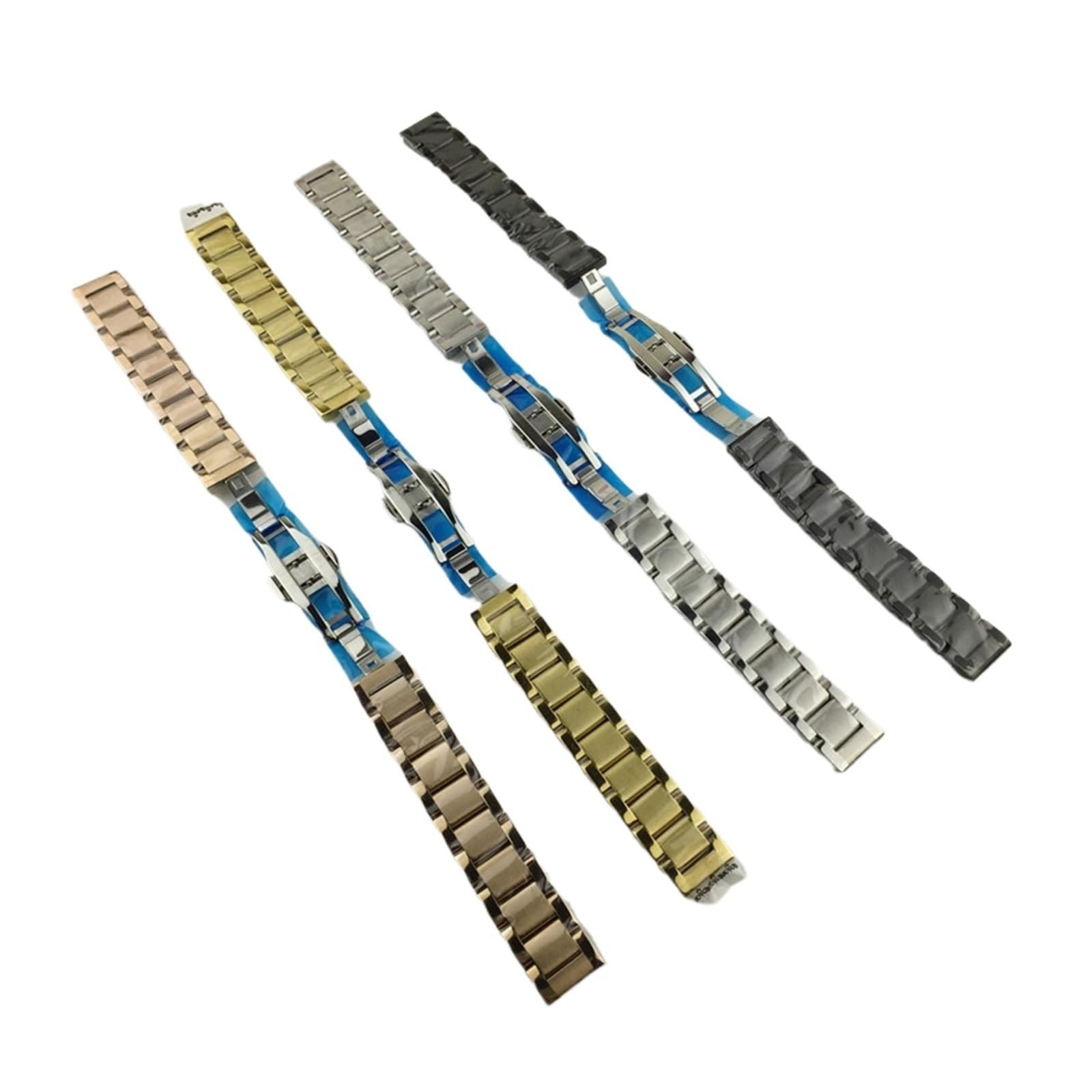 MENGKE Cinturino in acciaio inox in acciaio inox cinturino da polso in metallo 16mm 18mm 20mm 21mm 22mm 23mm 24mm cinturino in oro argento oro nero