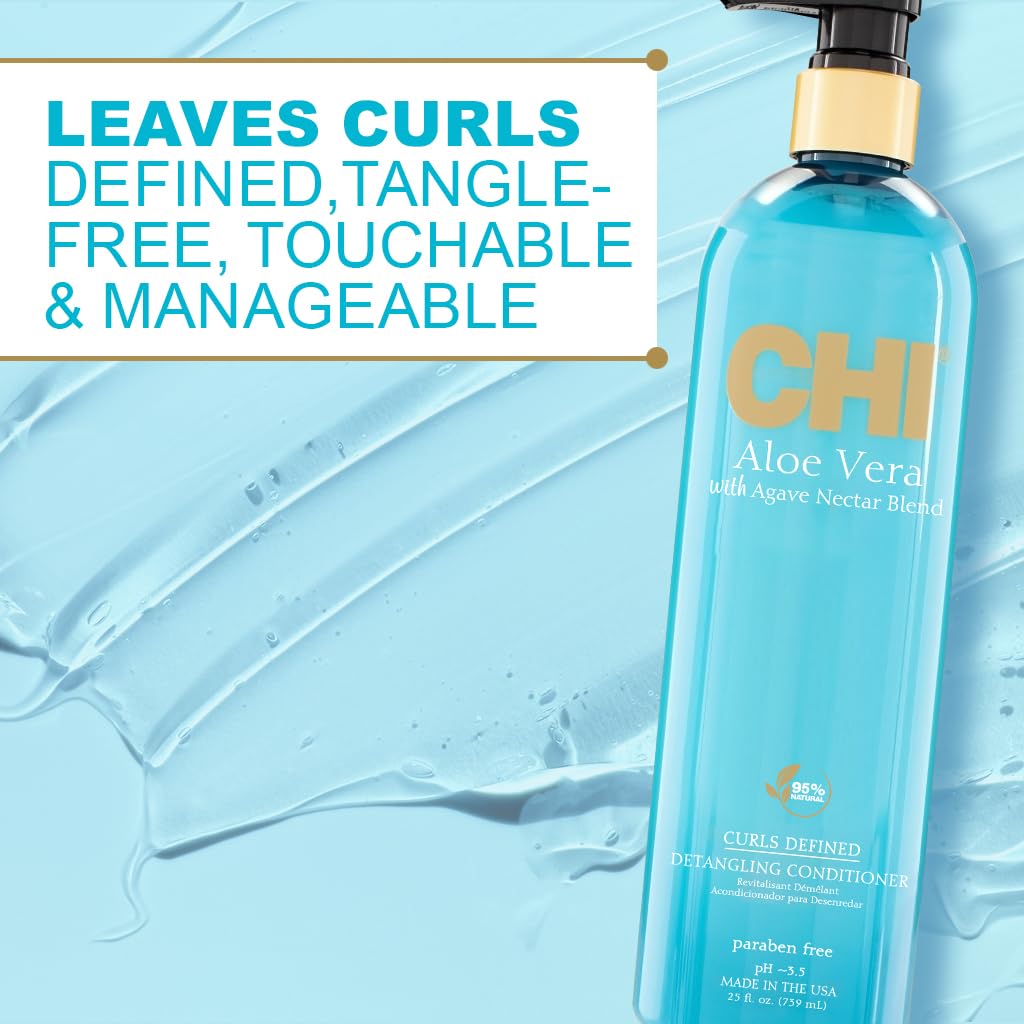 Farouk Chi Aloe Vera Curls Defined Acondicionador Desenredante 739ML