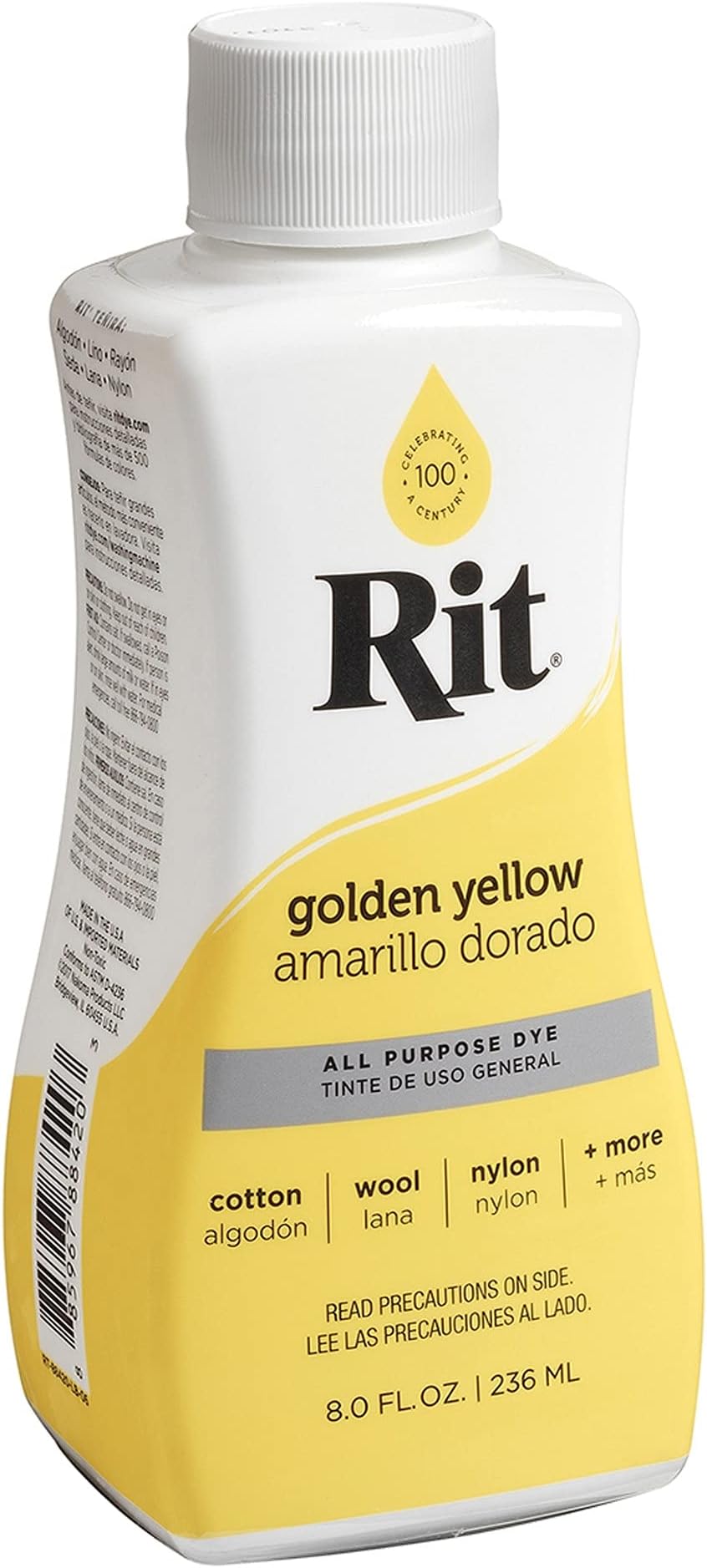 Rit Dye Liquid 8oz-Golden Yellow