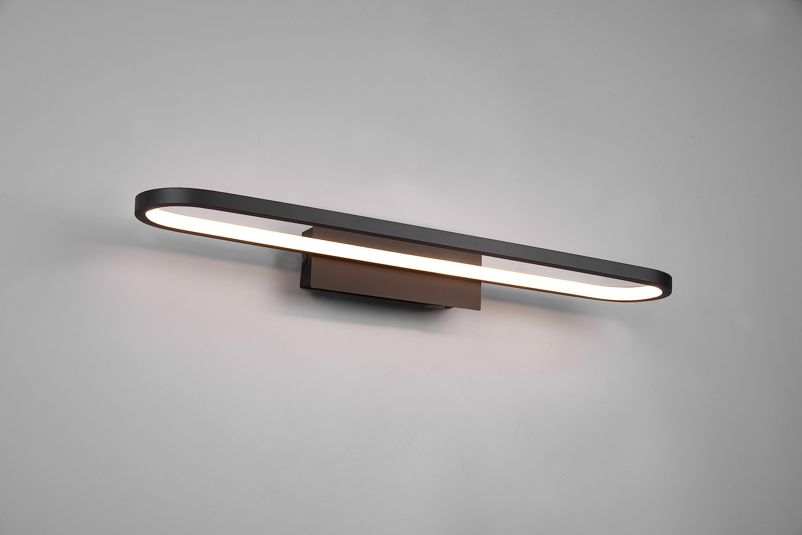 Applique murale Trio Gianni LED 22W 3000K 2700Lm Métal noir mat 60x15x8cm IP44
