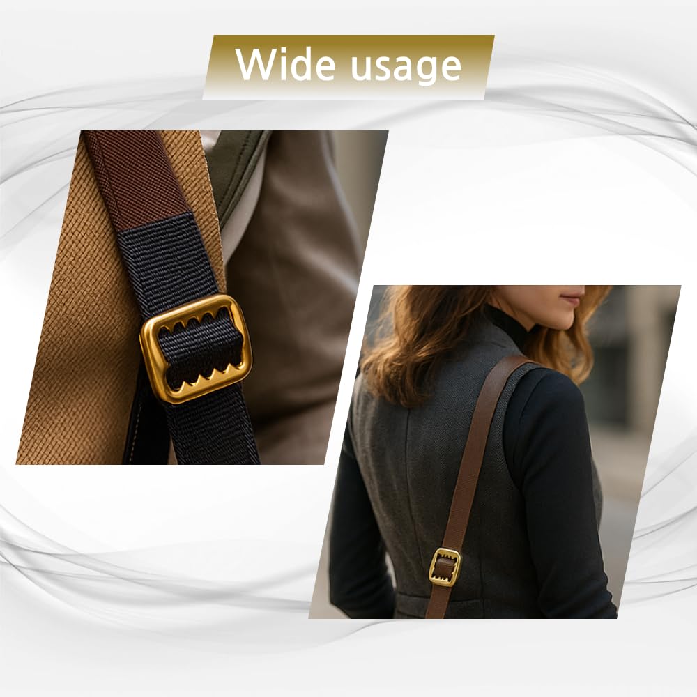 Amazon.com: Lakesstory 2 pcs Vest Buckle Gold Slide Fastener