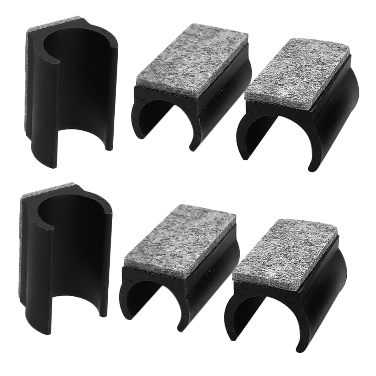 NUOBESTY 5 Sätze Teiliges Möbelpads U Förmige Stuhlbeinschutzkappen Filz Für Hartböden rutschfeste Und Schalldämpfende Fußpolster Für Stühle Für Sled Stühle 6 Stück * 5