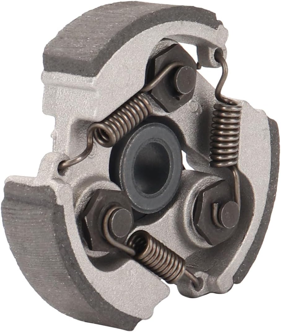 3 Shoes Centrifugal Clutch Pad No Keyway with Springs Replace for 2 Stroke 43cc 47cc 49cc Mini Pocket Pit Dirt Bike Crosser ATV Quad Coolster Taotao Orion 49cc Pocket Bike 50cc Coolster Pit Bike Grey
