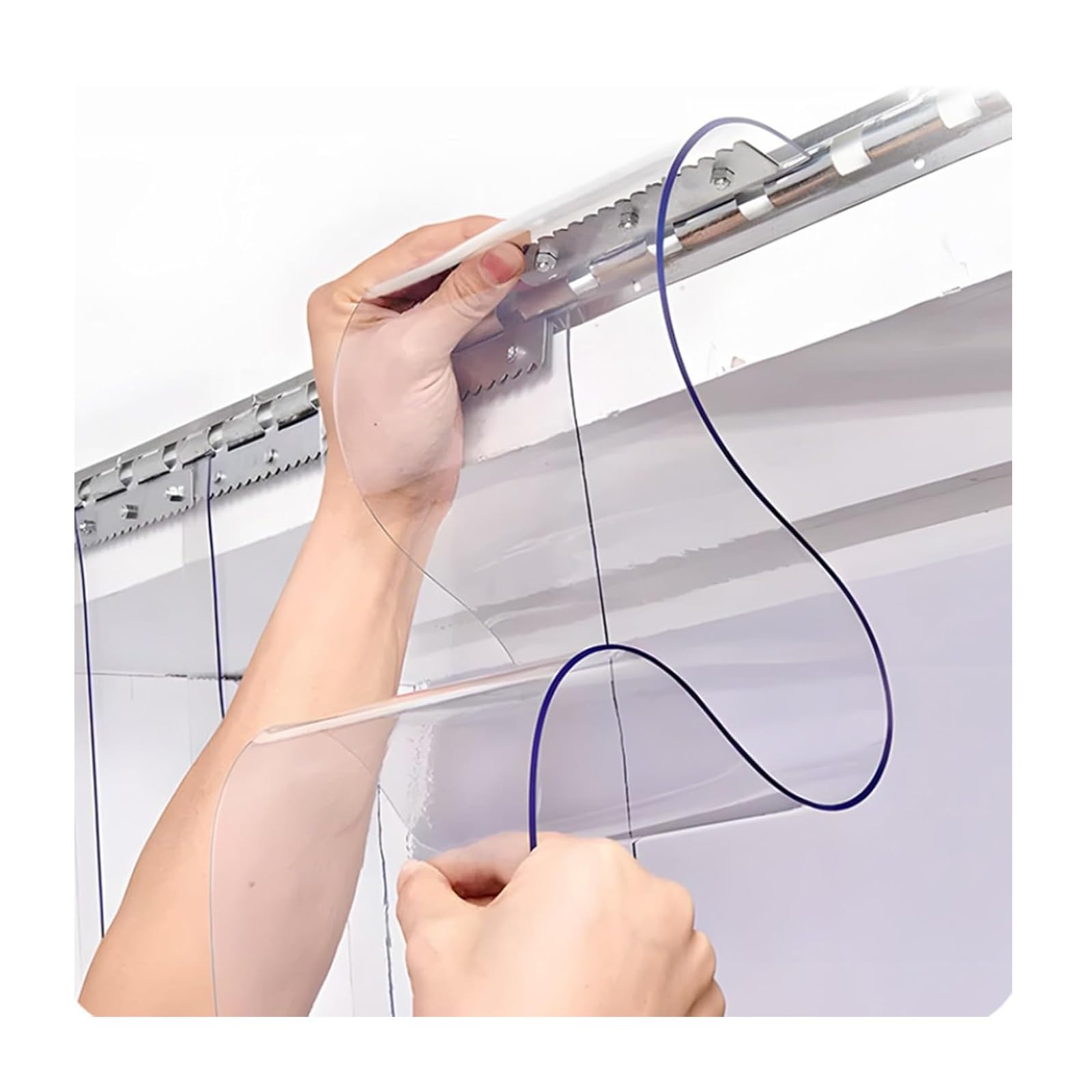 Kit de porte en PVC pour entrepôt vinyle thermique grande hauteur