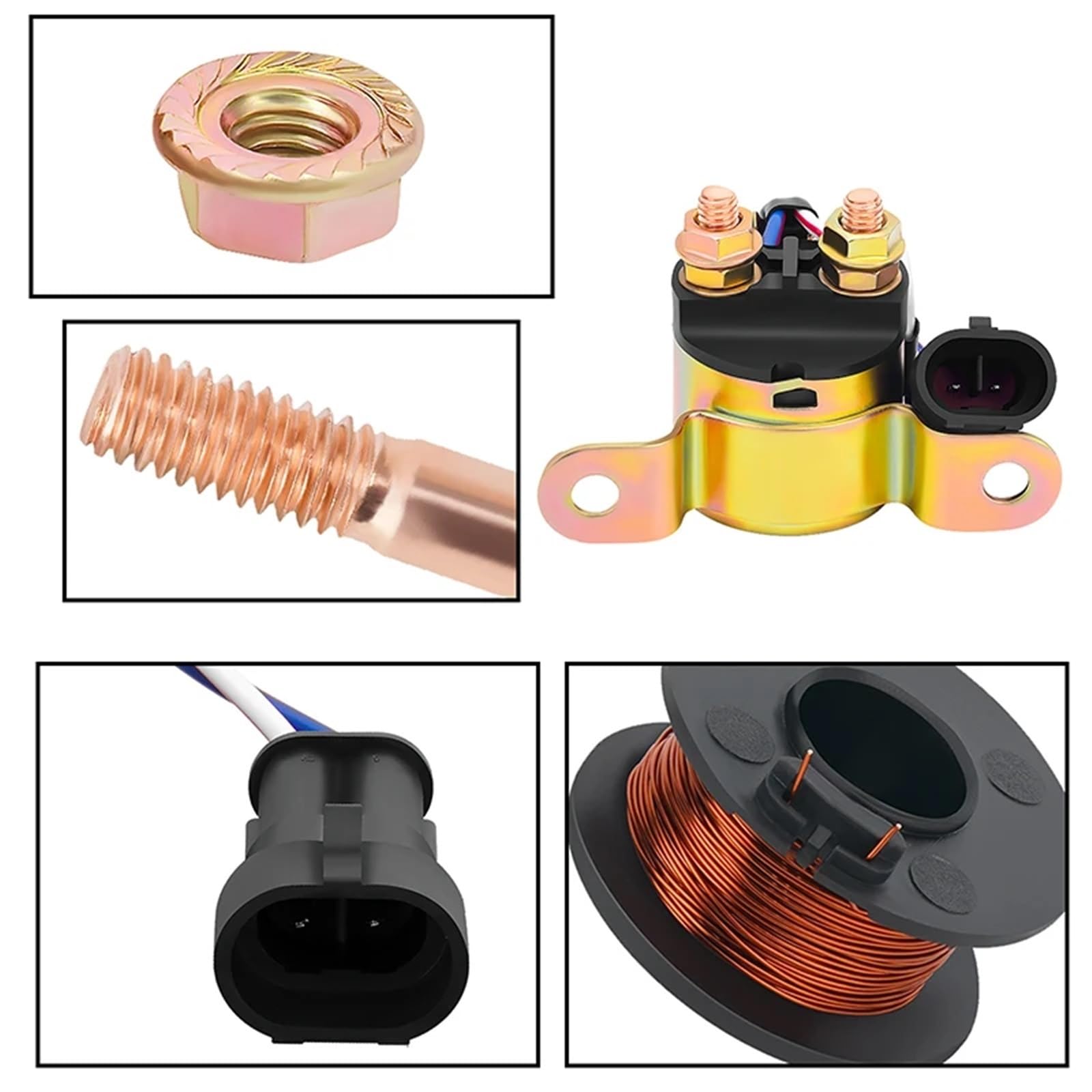 Relè Avviamento Solenoide Compatibile Con Polaris Per Sportsman X2 2010 Per Sportsman 550 Per Touring 2010 Avviamento Per Motocicletta Per Relè Solenoide OEM: 4010947