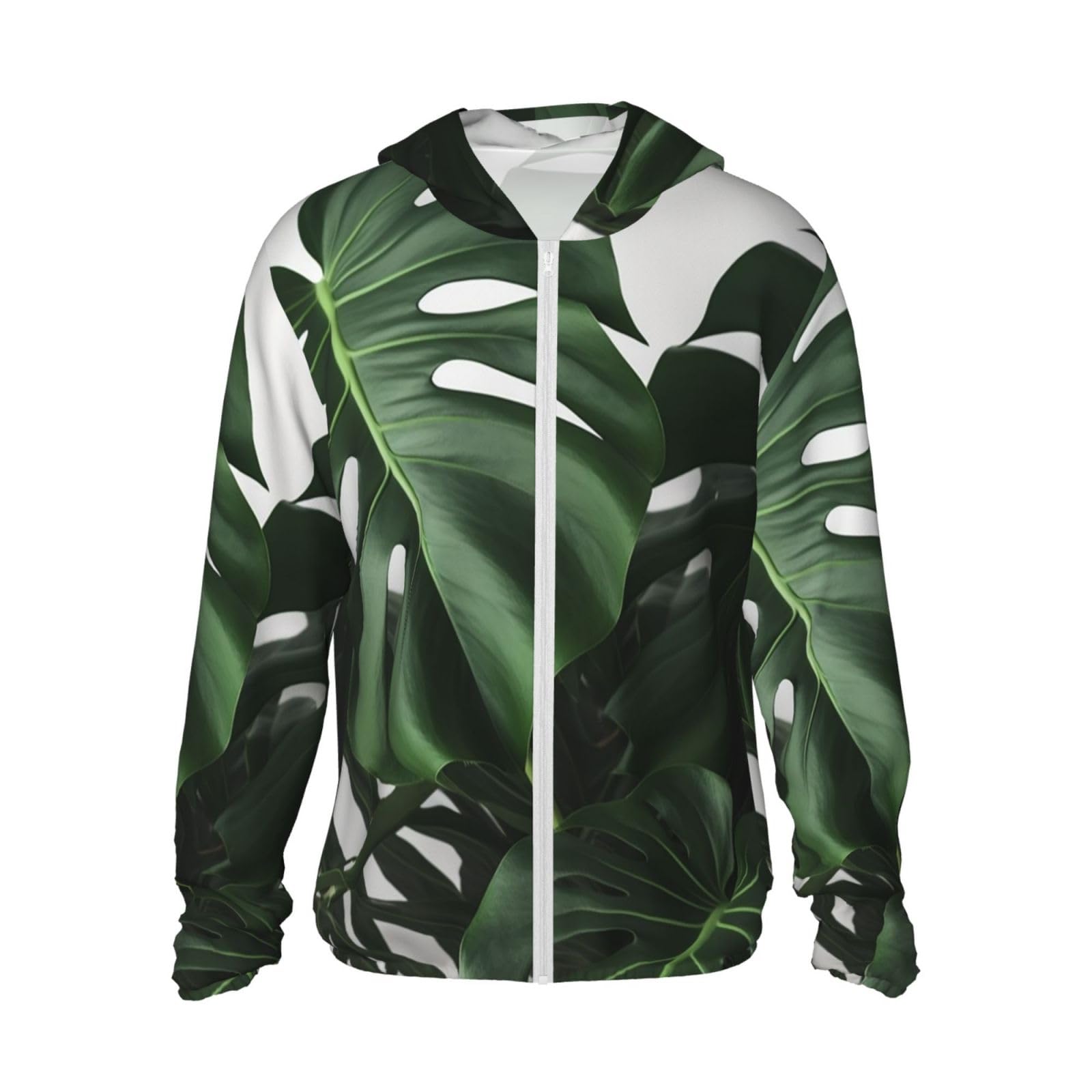 Veste à capuche UPF 50+ anti-UV zippée à manches longues et poche - 8