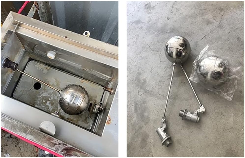1pc Stainless Steel Cistern Filling Valve Float - Hot & Cold Water Tank Floating Ball Valve, Automatic Level Control(1")
